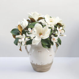 White Faux Magnolia 29″