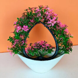 Green and pink Home Decor Artificial plants and Flower