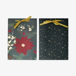 Pop Up Bags Gold Foil With Ribbon 2 Pcs