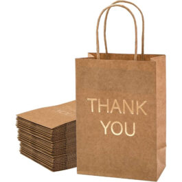 Thank You Paper Bags – 30 PCS Brown